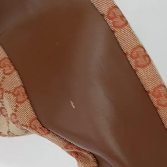 Vintage Gucci Orange and Brown Tote Dust Bag - Picture 6 of 11